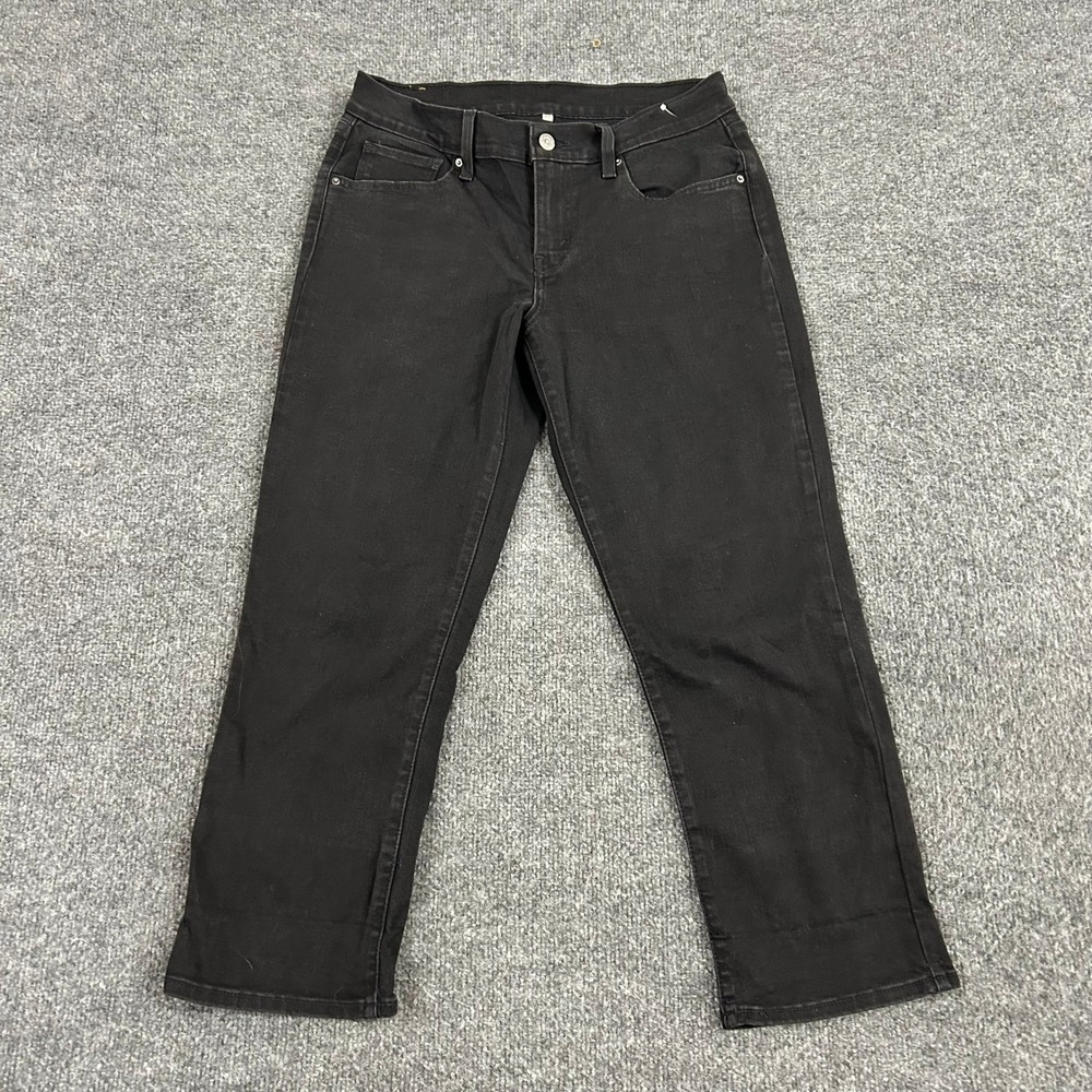 Levi's Jeans Womens Size 27 Black 711 Skinny Fit Casual Denim Pants Stretch